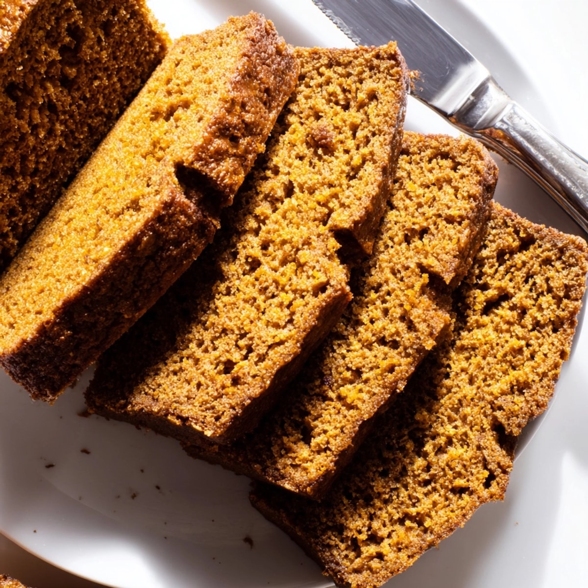 Homemade Pumpkin Spice Bread recipe, dense and delicious, perfect with coffee this autumn.