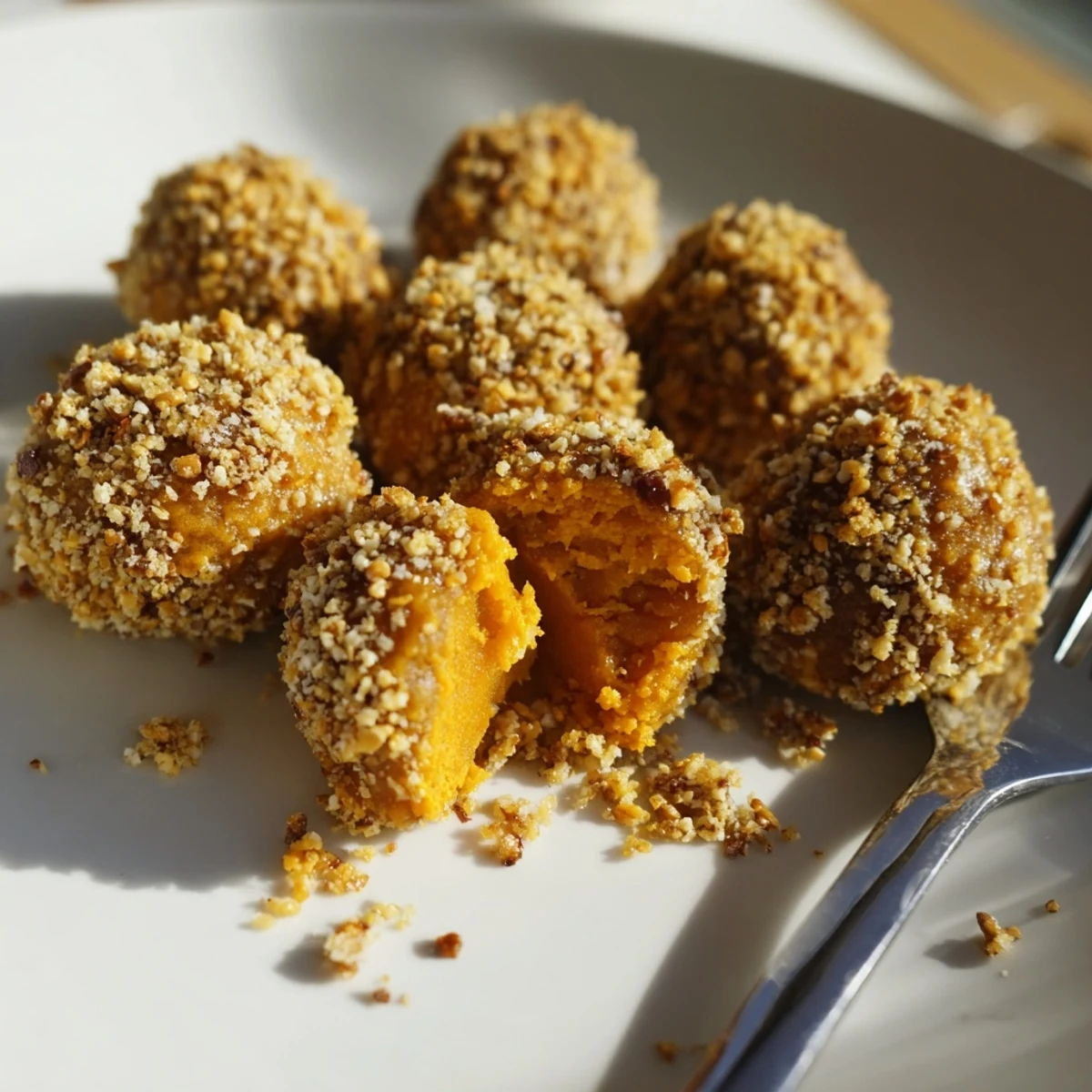 Soft Sweet Potato Maple Pretzel Biscuit Balls drizzled with maple syrup for extra flavor.