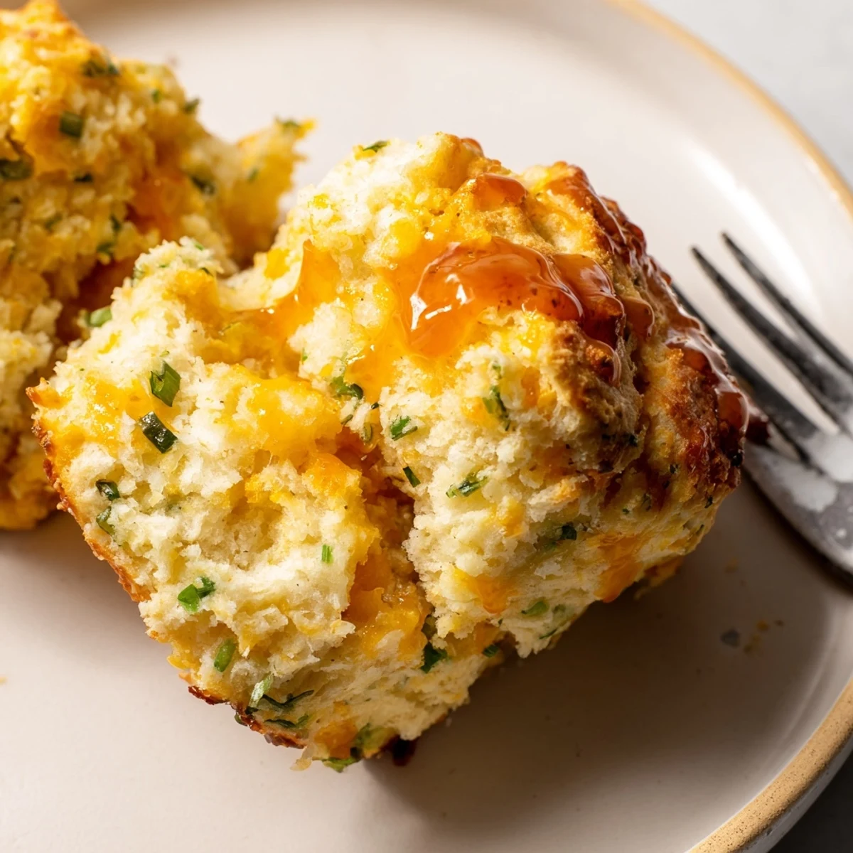 Buffalo Ranch Cheddar Pancake Scones