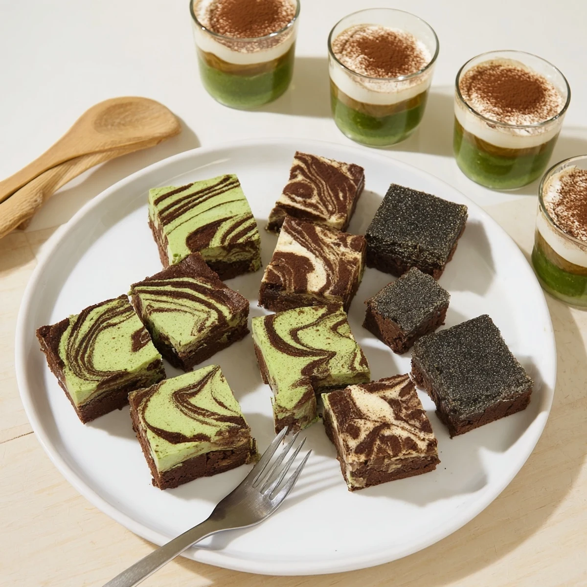 Indulge in Global Dessert Mash-Ups featuring matcha-miso brownies and chai flavors.  