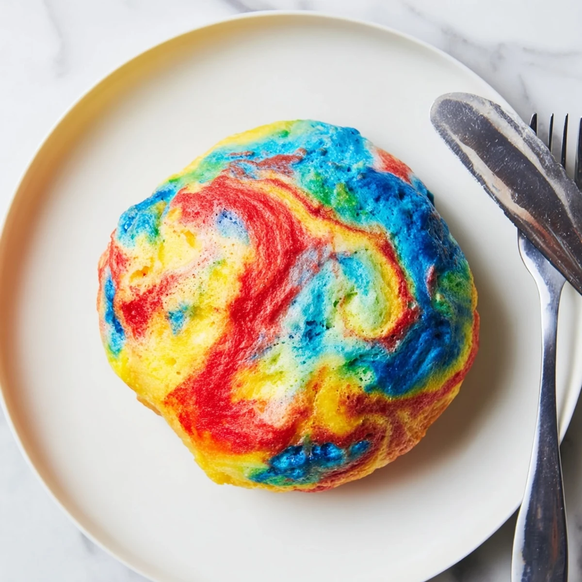 Vibrant rainbow Cloud Bread, fluffy and fun, ideal for snacks or parties.  