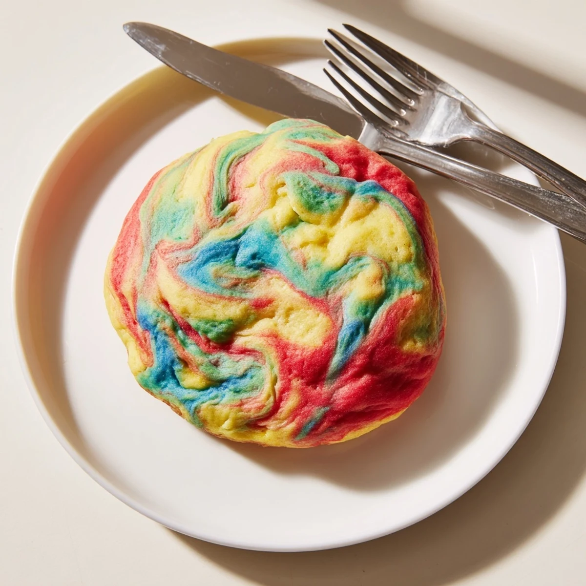 Delicious Cloud Bread Rainbow Version, showcasing stunning colors for a playful treat.