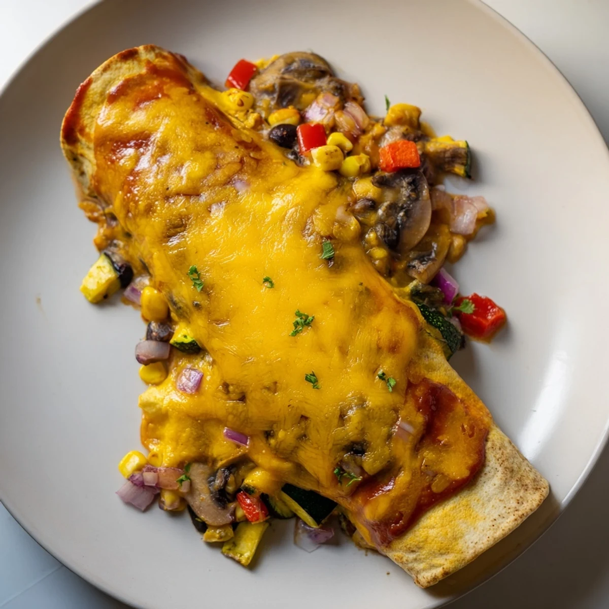 Farmers Market Vegetarian Enchiladas #99