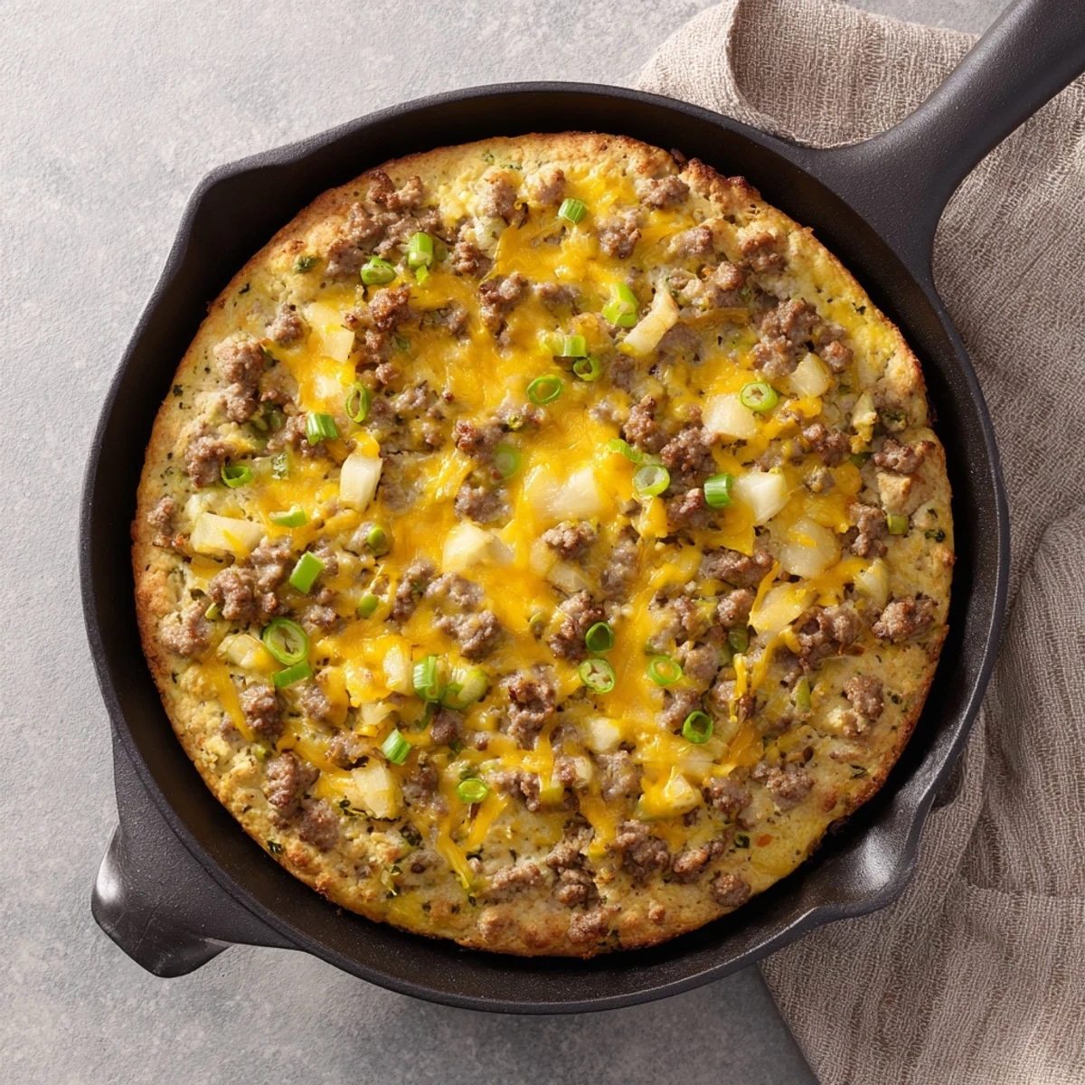 Savory Apple Sausage Cheddar Scone