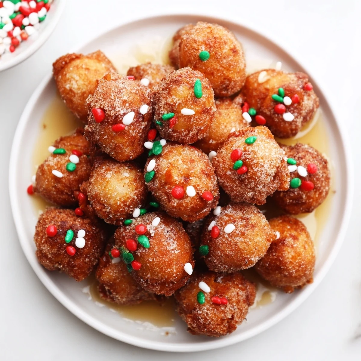 Air Fryer Christmas Donut Holes