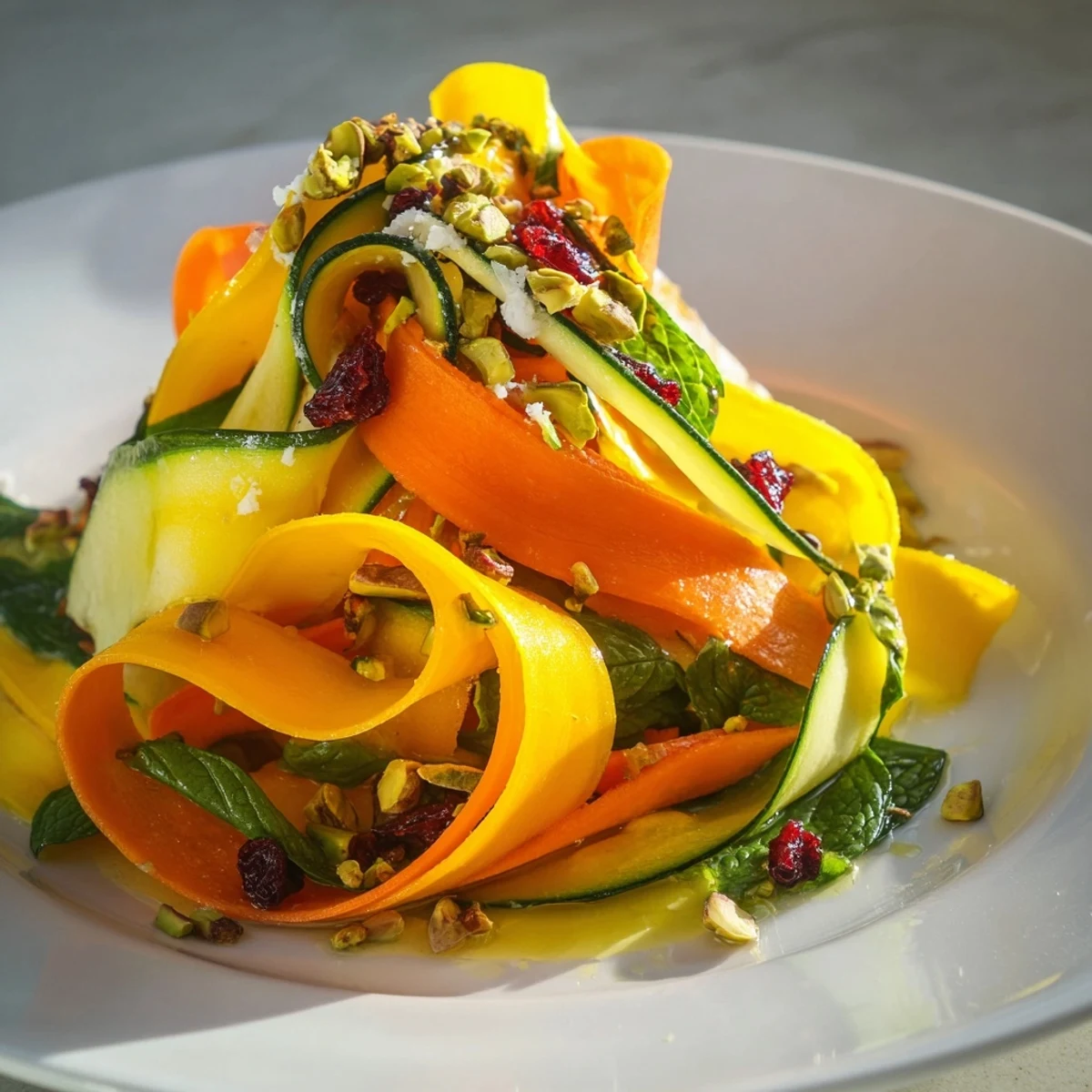 This delicious Pistachio and Cranberry Ribbon Salad showcases textures of crunchy pistachios and sweet cranberries.