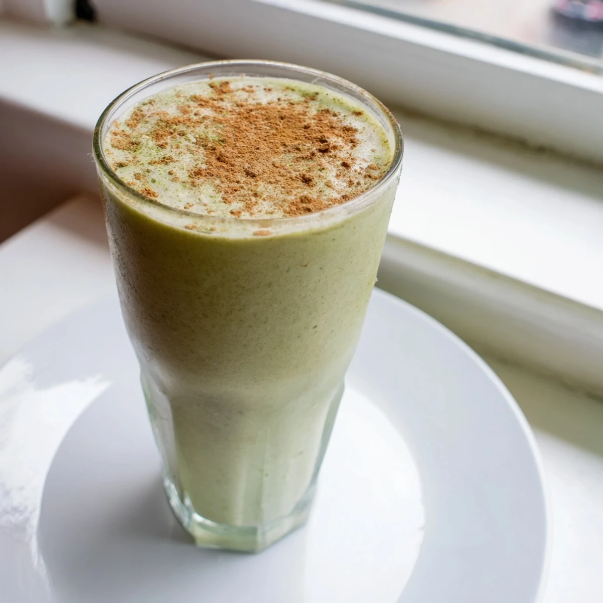 Enjoy a refreshing Matcha Snickerdoodle Protein Shake, creamy and cold, perfect for busy mornings in the U.S.