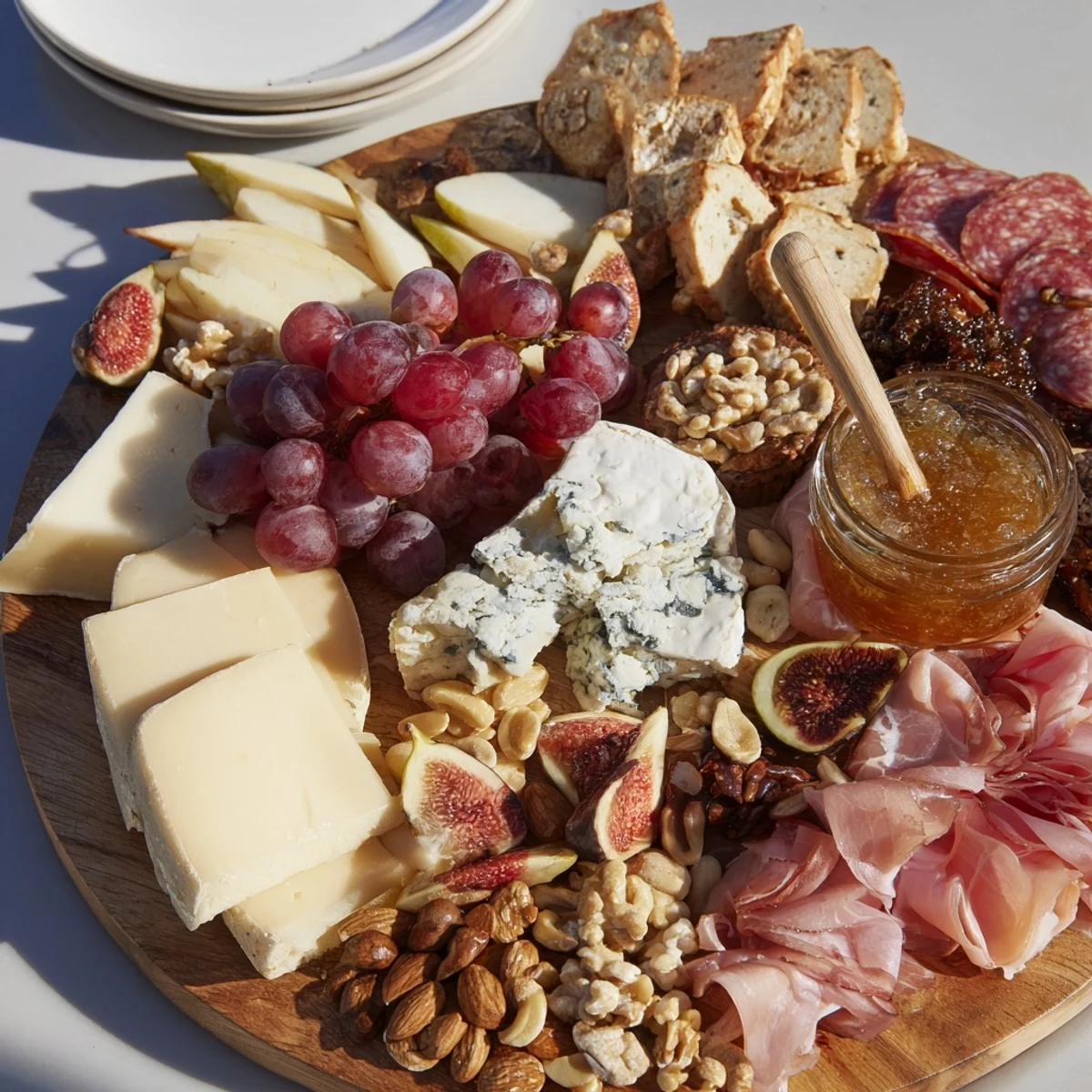 This gorgeous 2026 Wine Pairing Board showcases creamy brie, artisan meats, and fresh grapes, ready to serve!
