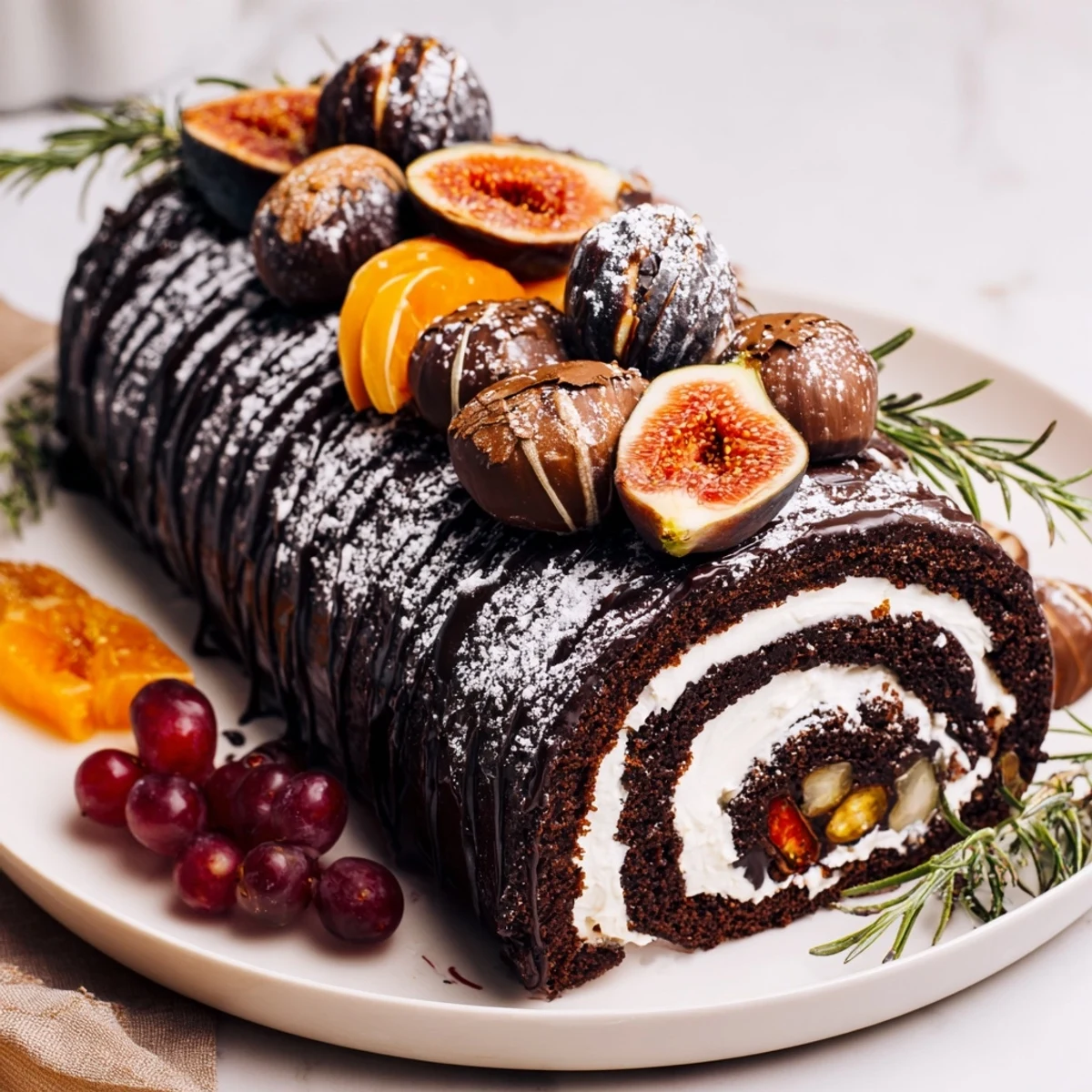 Imagine a cozy dessert spread: this Winter Warmer: Fireplace Log is perfect for sharing around the fire.