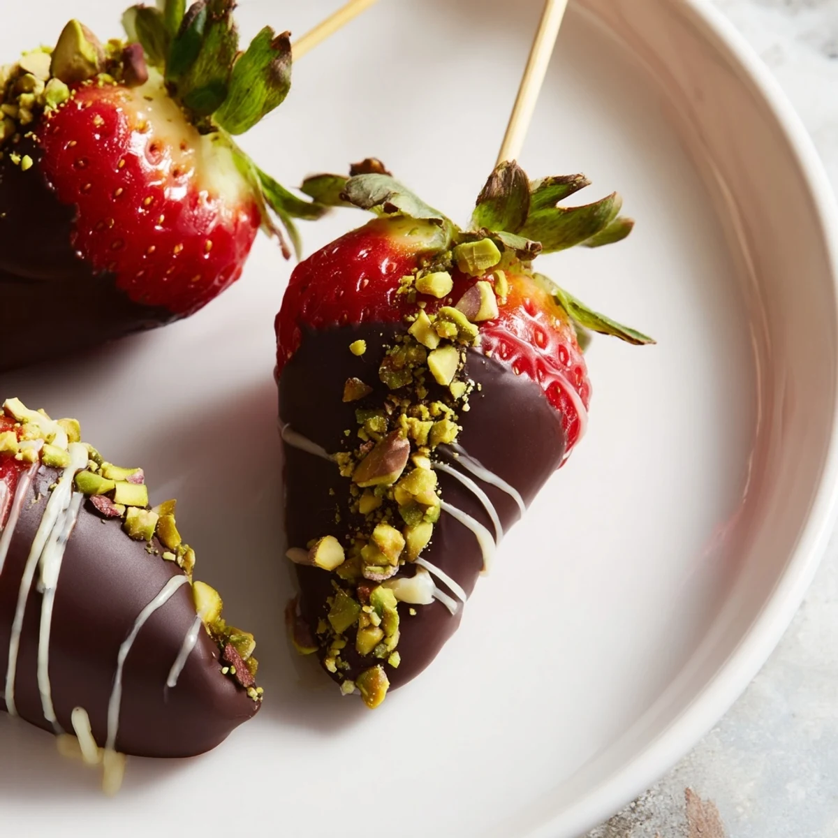 Chocolate Strawberry Skewers