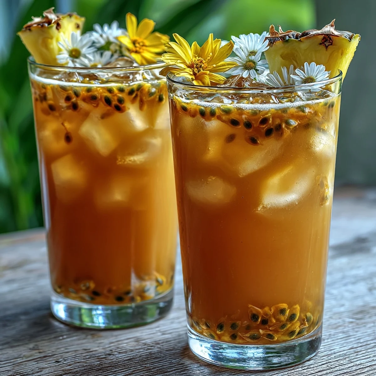 Iced Guava Passionfruit Drink