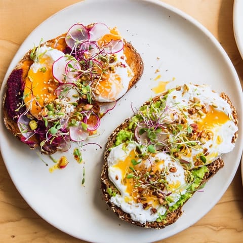 Colorful and flavorful Bright & Bold Breakfast Toasts, perfect for a morning boost.  