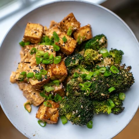 Cheesy Tofu Broccoli Bake