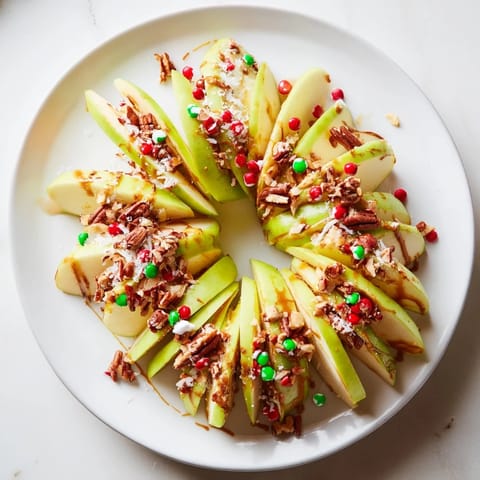 Caramel Apple Slice Wreath