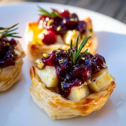 Cranberry Brie Bites Wreath