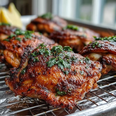 Crispy Baked Bone-In Chicken Thighs