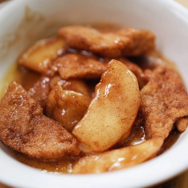 Imagine the comforting aroma: Spiced Apple Cobbler, perfect for a cozy autumn evening.