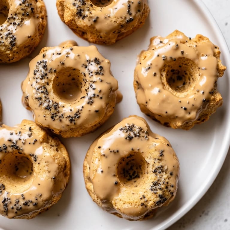 Sweet and spiced donut treat featuring chai and coffee, perfect for breakfast.