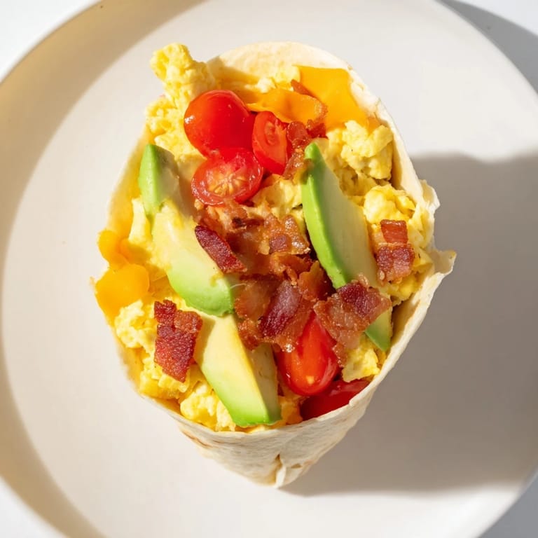 Golden-wrapped Easy Festive Breakfast Burrito Wraps showcase a colorful filling and a perfect Tex-Mex breakfast.