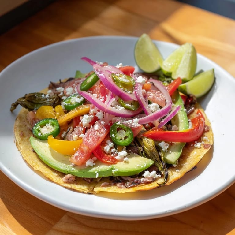 A close-up of a colorful Desert Cactus Taco Platter showcasing fresh ingredients, perfect for sharing.