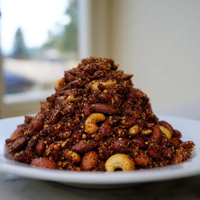 Warm, fragrant spiced nuts and seeds, perfect for healthy snacking or salads.