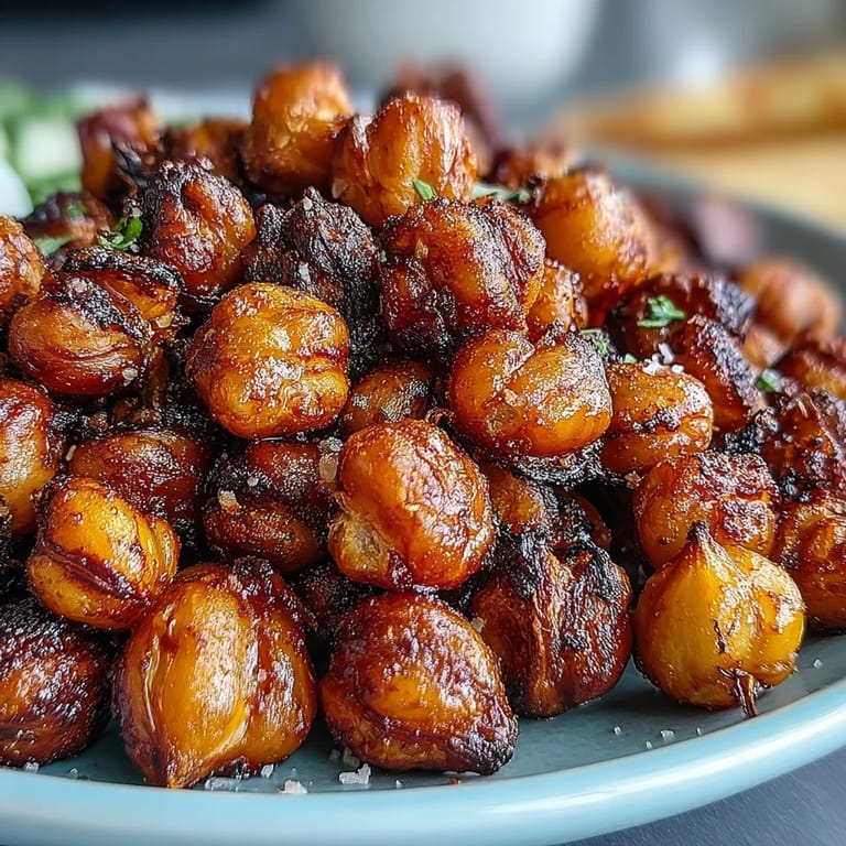 A bowl of seasoned Crispy Chickpea Snack, vegan and gluten-free, perfect for healthy snacking.