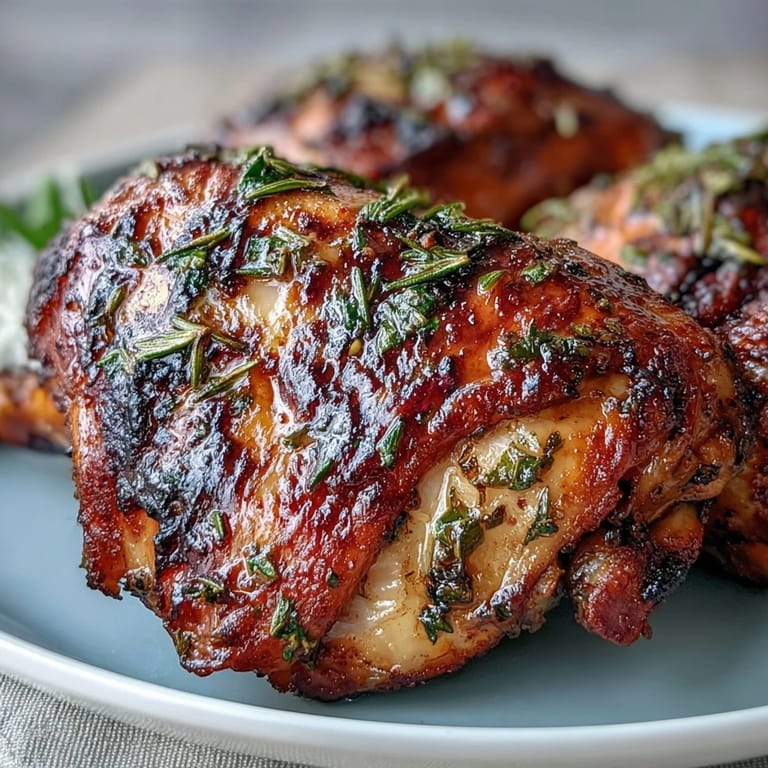 Herb-infused lemon chicken and tender baby potatoes, roasted to perfection and garnished with fresh parsley for a spring dinner.