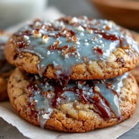 Pure Vanilla Cookie Run Kingdom sugar cookies with royal icing, decorated in blue, white, and gold for a whimsical themed treat.
